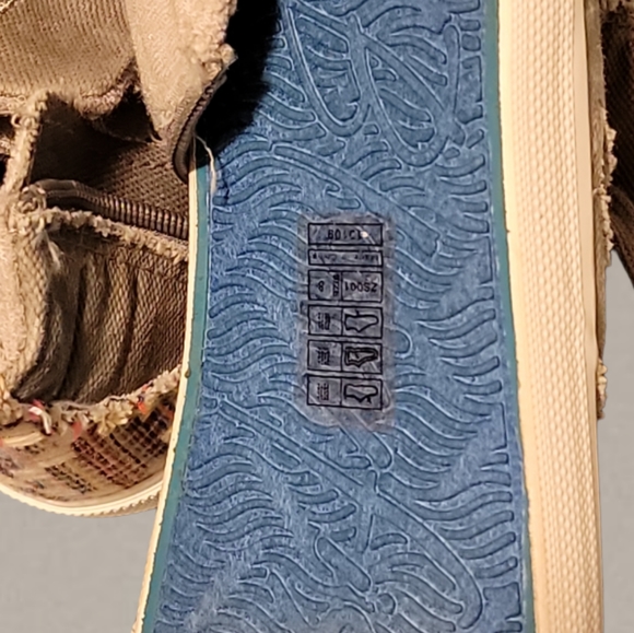 Hightop Blowfish Zip Up Boho Sneakers Size 8 - Picture 6 of 6